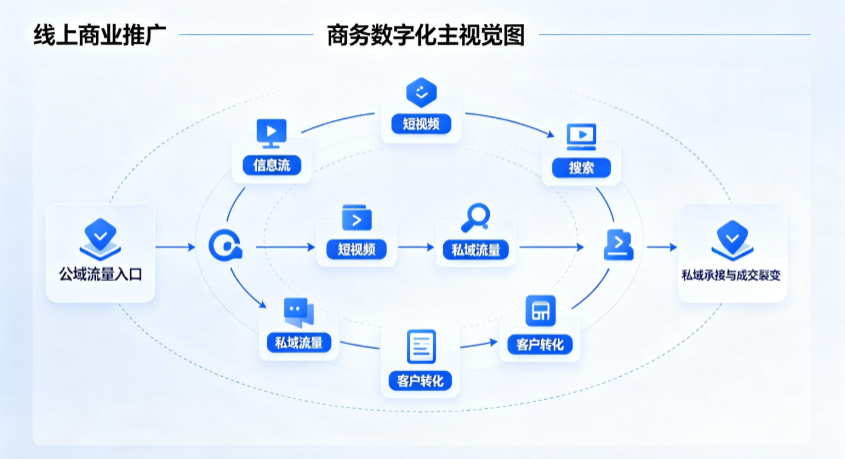 南安市线上商业推广怎么做？全域流量闭环搭建与低成本转化实战指南